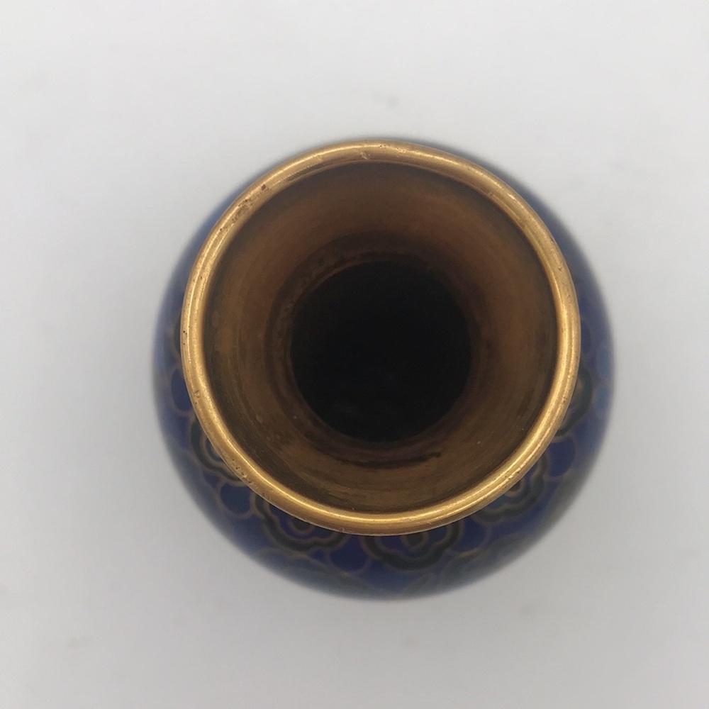 VTG‎ (60s) Cloisonné 4-1/4" Mini Bud Vase Chinese - Picture 3 of 9